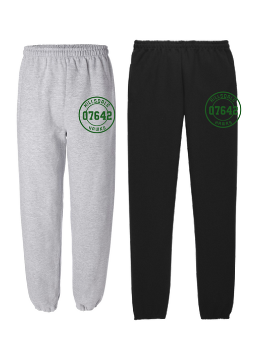 HILLSDALE HAWKS  ZIP CODE SWEATPANTS
