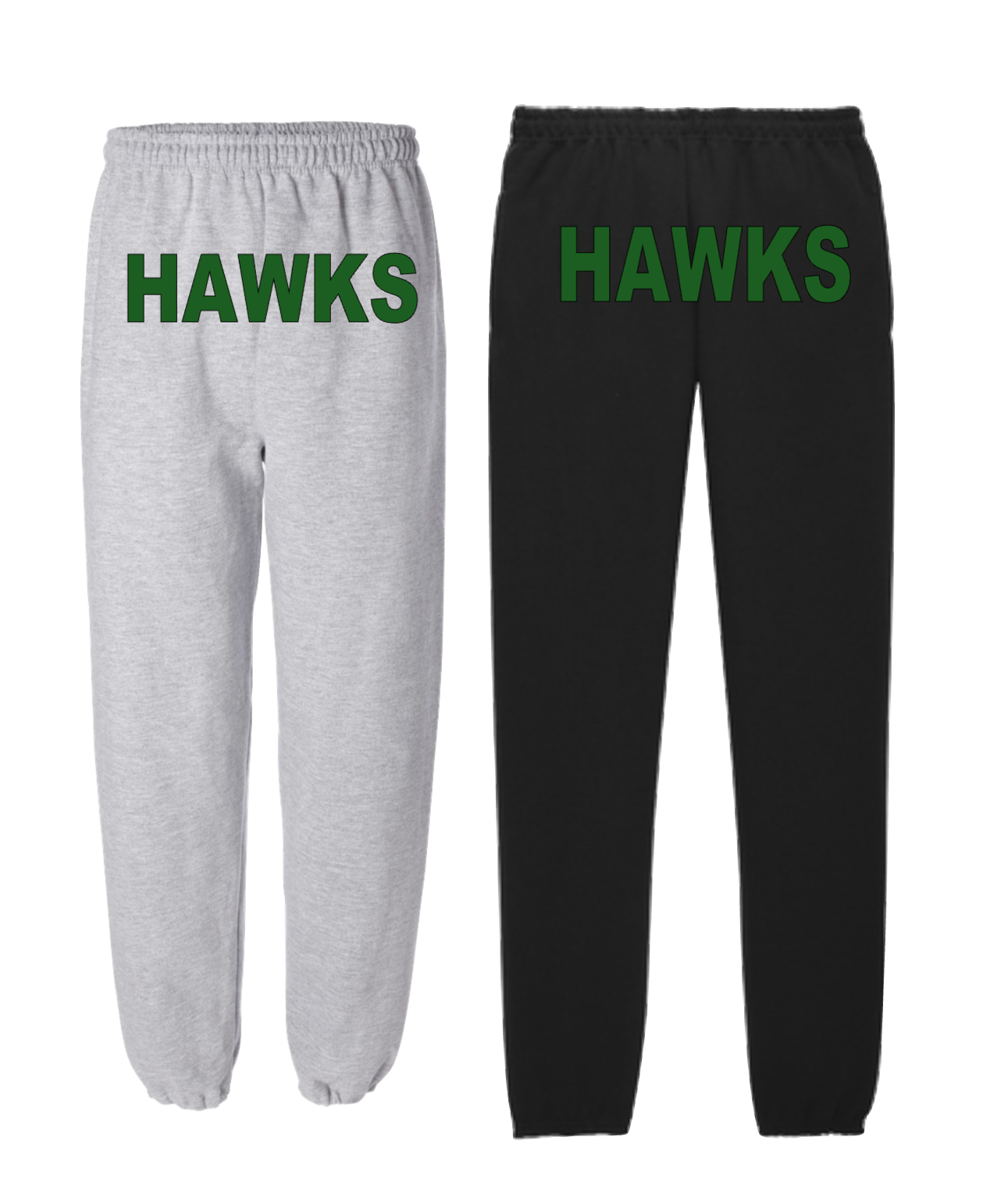 HILLSDALE HAWKS  ON BUTT SWEATPANTS