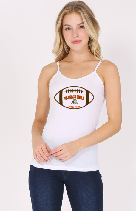 PASCACK HILLS FOOTBALL SPAGHETTI STRAP TANK