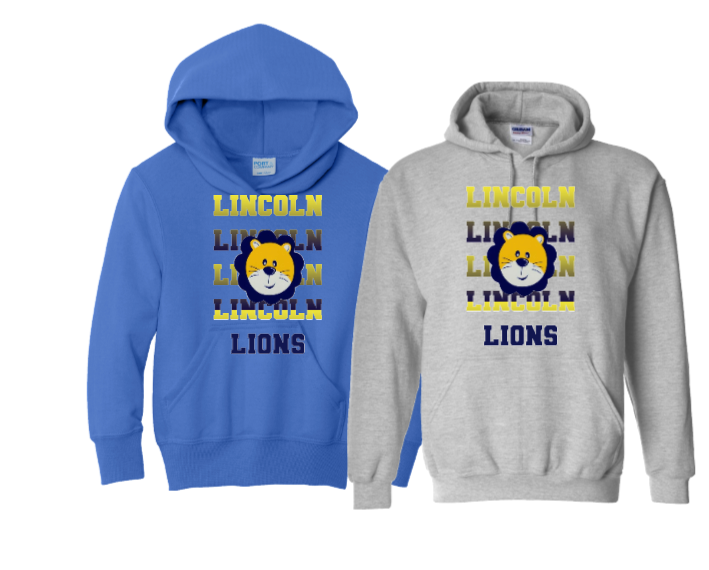 LINCOLN AVE MULTI COLOR WORD SWEATSHIRT