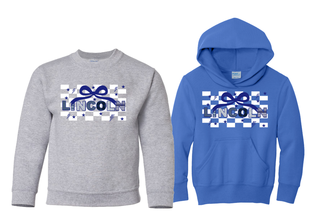 LINCOLN AVE CHECKERED SWEATSHIRT/CREW