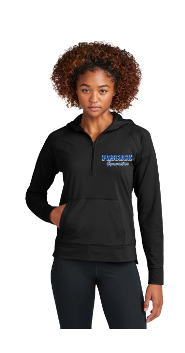 PASCACK GYMNASTICS SPORT WICK 1/2 ZIP HOODIE