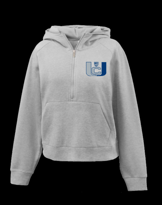 ESTHER SALAS 1/4 ZIP HOODED SWEATSHIRT