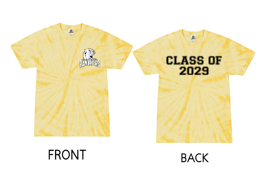 PASCACK VALLEY CLASS OF 2029 TIE DYE TSHIRT 2