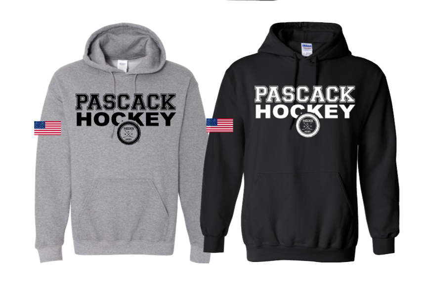 PASCACK HOCKEY NEOPRENE FLAG HOODIE