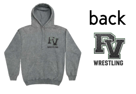 PASCACK VALLEY WRESTLING MINERAL WASH HOODIE