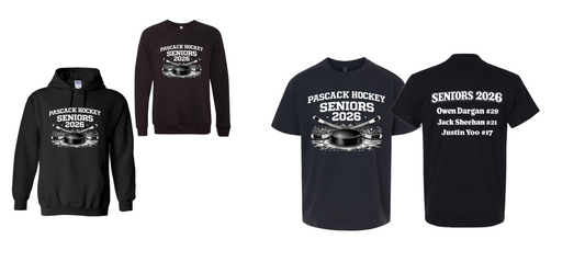 PASCACK HILLS HOCKEY SENIOR SHIRTS/CREW/HOODIES