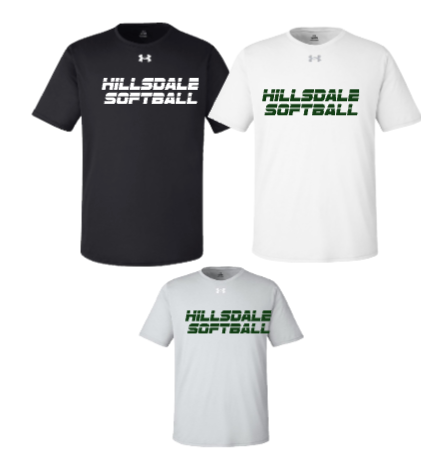 HILLSDALE HAWKS  UNDER ARMOUR TSHIRT BASEBALL/SOFTBALL