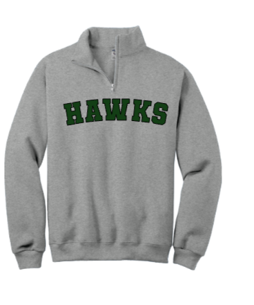 HAWKS 1/4 ZIP SWEATSHIRT