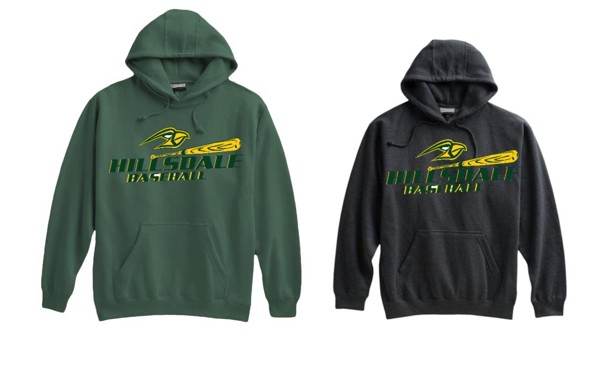 HILLSDALE  PENNANT HOODIE BASEBALL/SOFTBALL