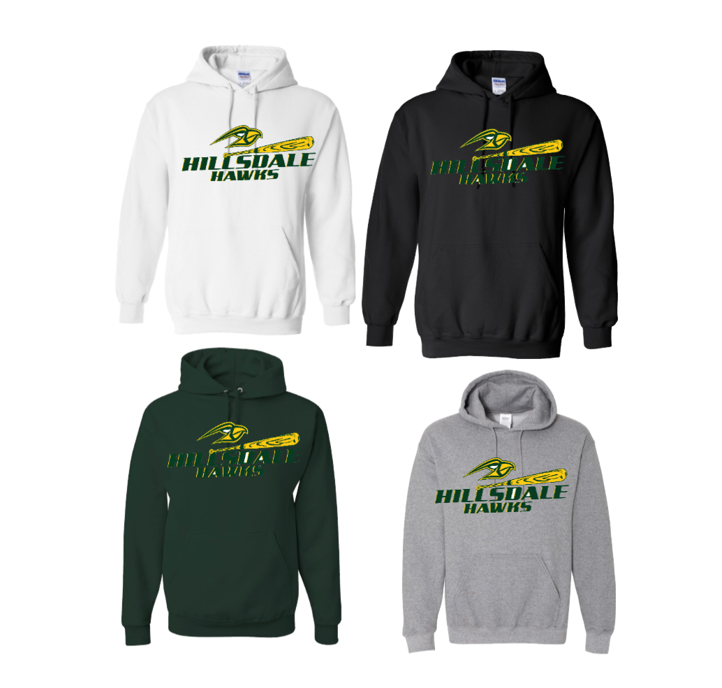 HILLSDALE HAWKS/BASEBALL/SOFTBALL CREWNECK/HOODIE