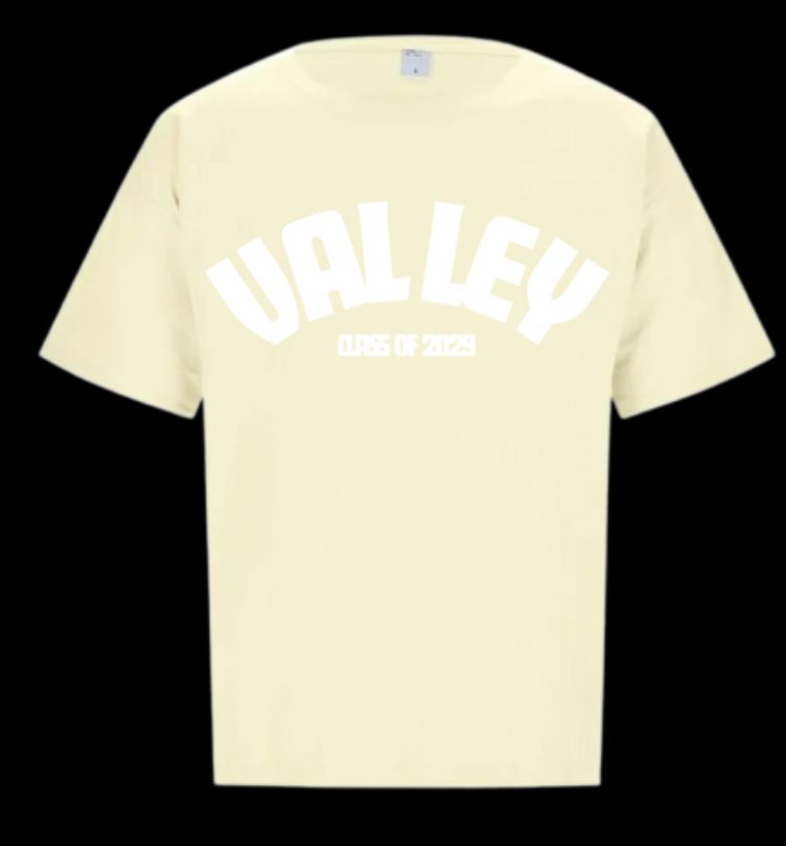 PASCACK VALLEY CLASS OF 2029 PALE YELLOW TSHIRT