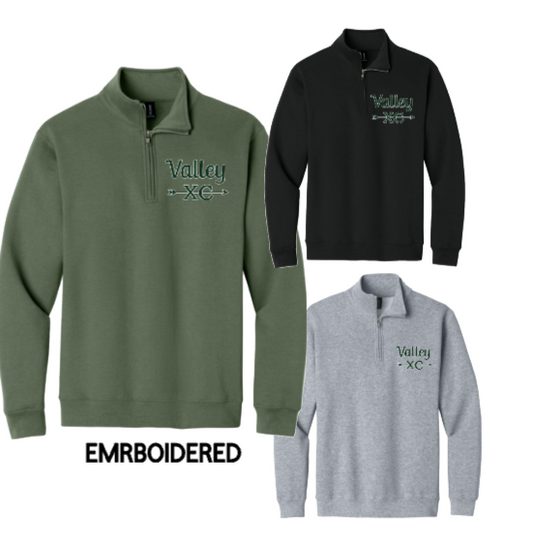 PASCACK VALLEY CROSS COUNTRY 1/4 ZIP COTTON EMBROIDERED