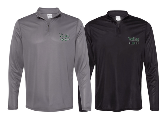 PASCACK VALLEY CROSS COUNTRY EMBROIDERED MENS 1/4 ZIP PERFORMANCE