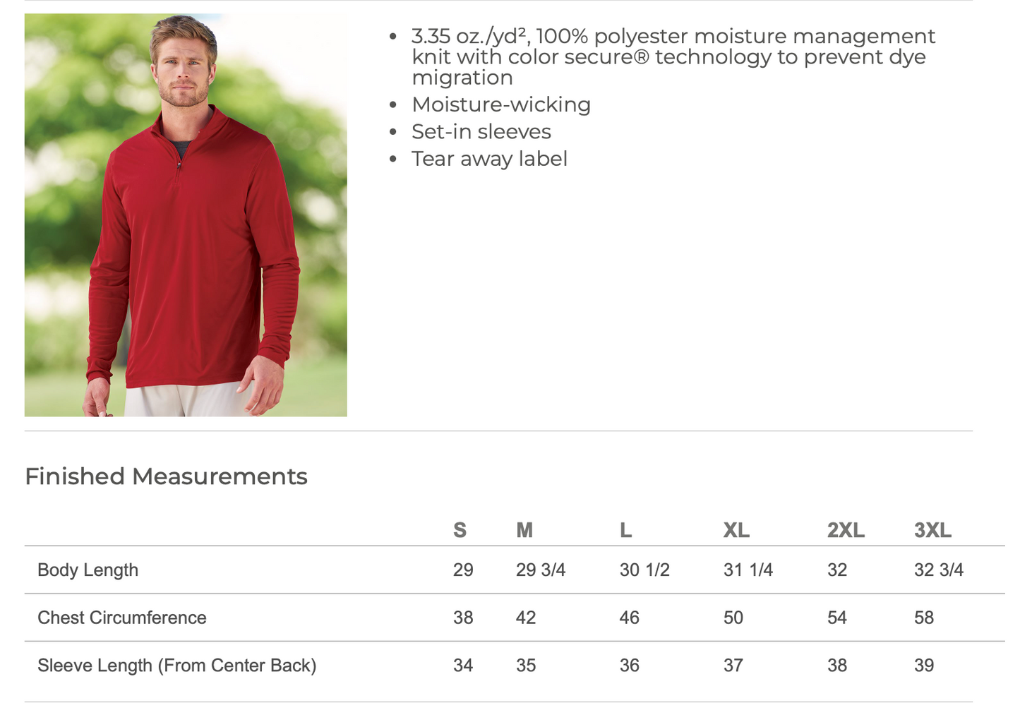 PASCACK VALLEY CROSS COUNTRY EMBROIDERED MENS 1/4 ZIP PERFORMANCE
