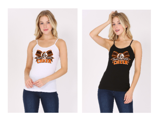 PASCACK HILLS CHEER SPAGHETTI STRAP TANK-(WHITE REQUIRED ITEM)