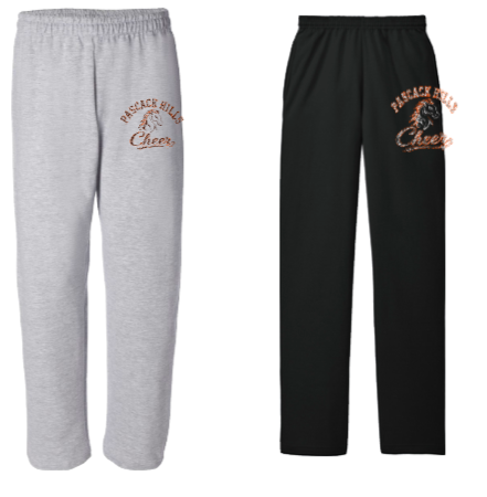 PASCACK HILLS CHEER OPEN BOTTOM RHINESTONE SWEATPANTS