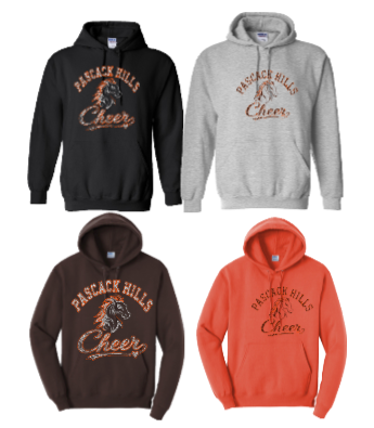 PASCACK HILLS CHEER/GENERIC RHINESTONE HOODIE/CREW
