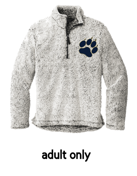 PEQUANNOCK PANTHERS PANTHER EMBROIDERED WOMENS SHERPA