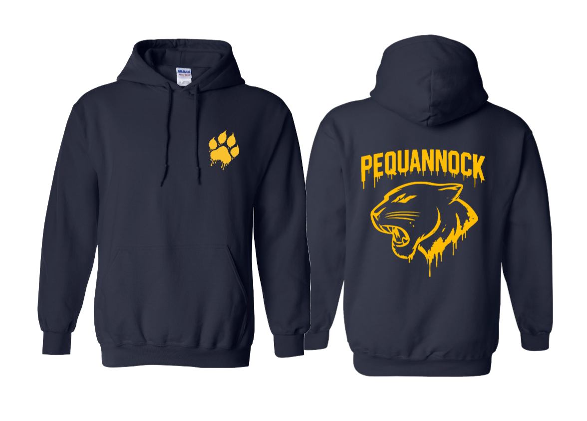 PEQUANNOCK PANTHERS DRIPPING  HOODIE
