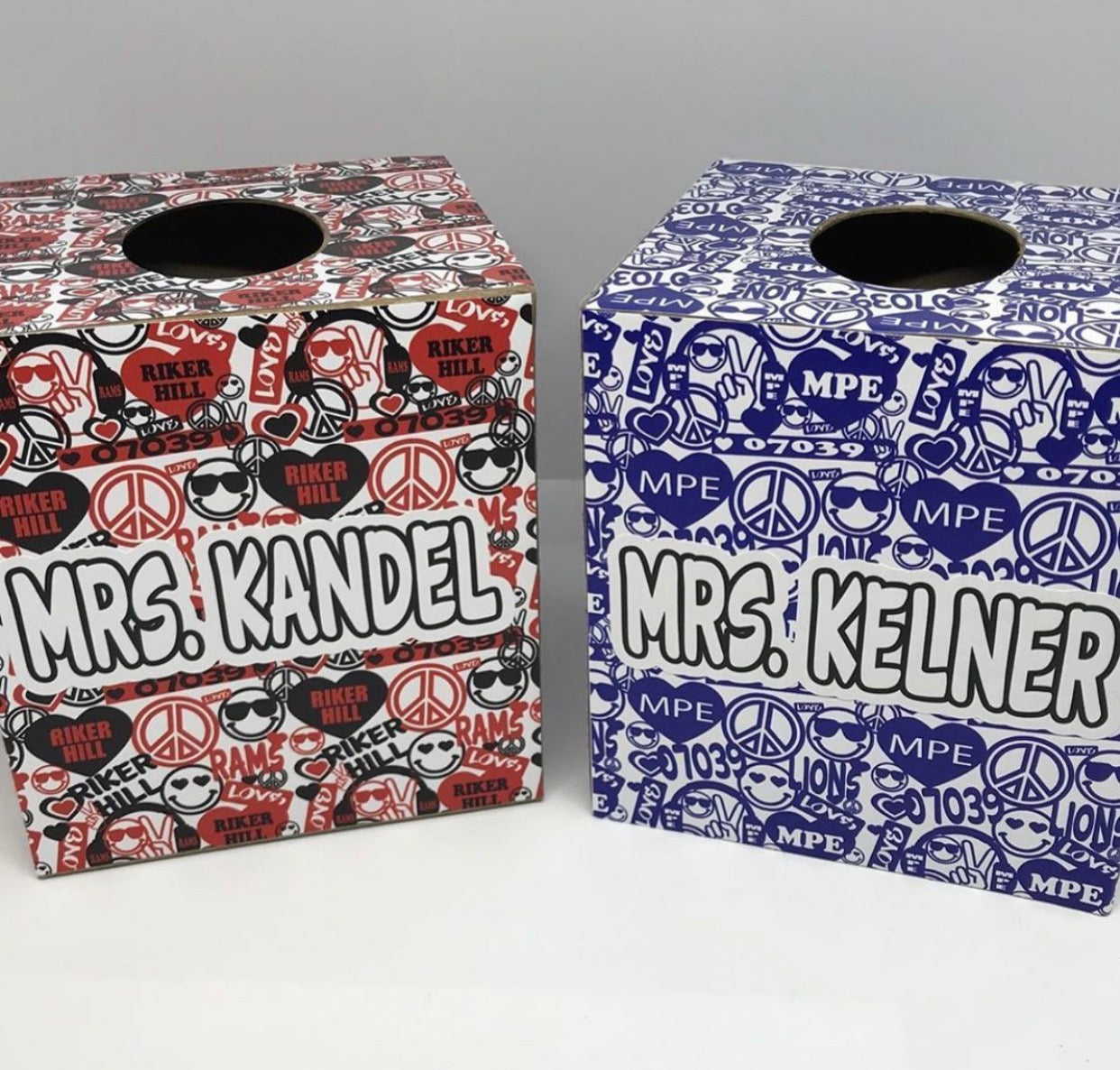 CUSTOM TISSUE BOX COVER