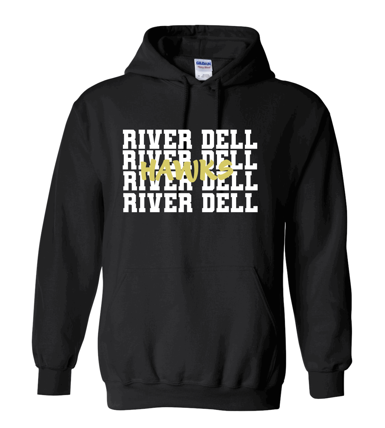 RIVER DELL FOOTBALL BLACK HOODIE
