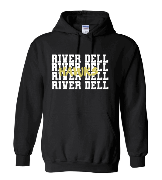 RIVER DELL FOOTBALL BLACK HOODIE