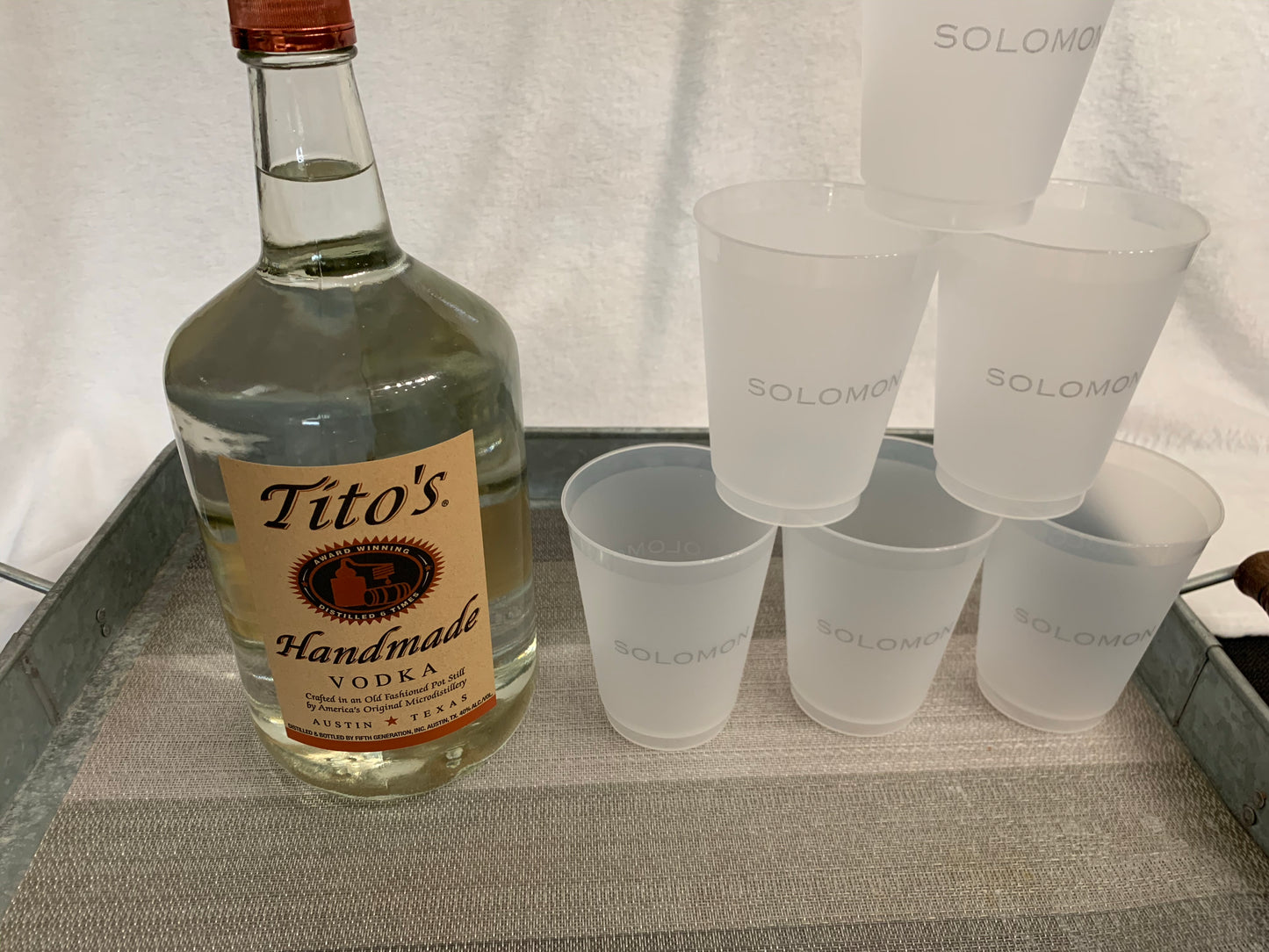 Personalized dishwasher safe reusable cups