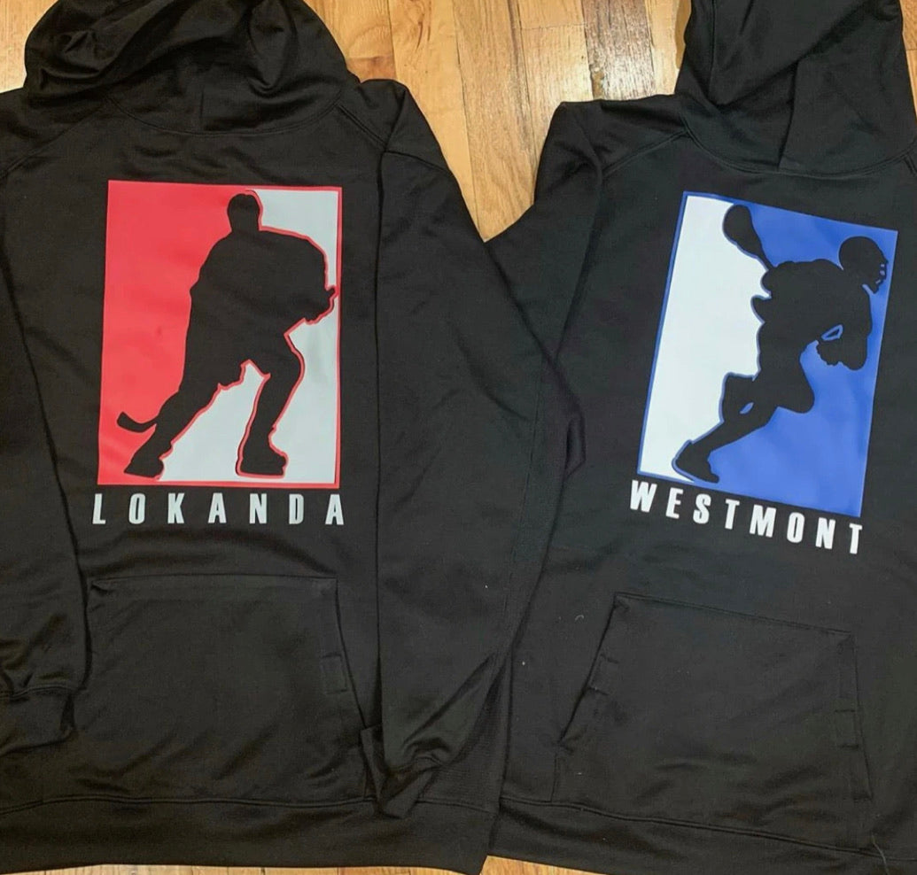 Sports Silhouette Pullover Hoodie