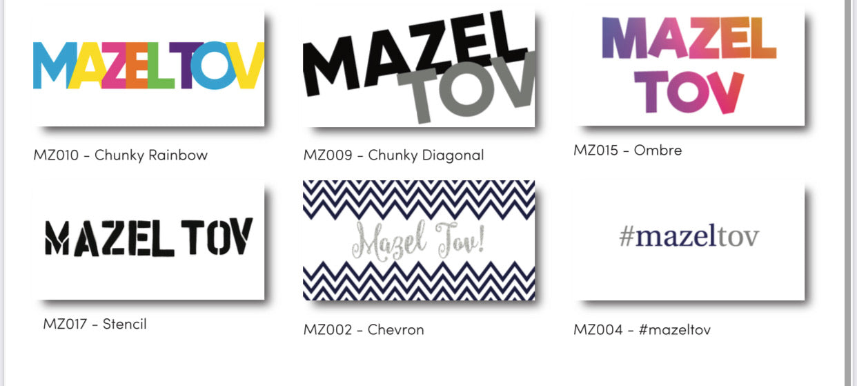 Mazel Tov Cards