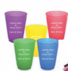 Personalized dishwasher safe reusable cups
