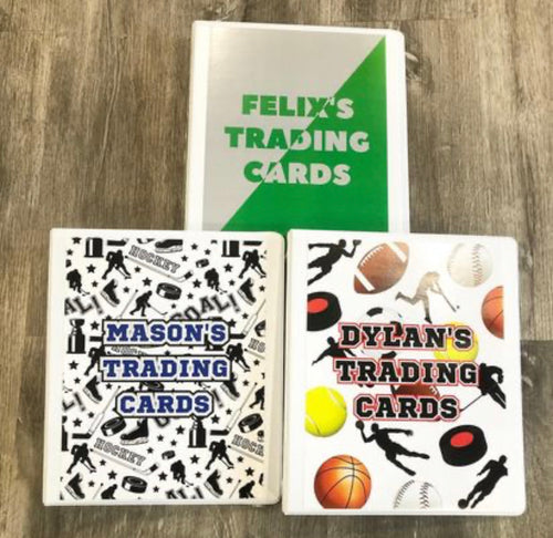 Personalized Sticker or Trading Card Books