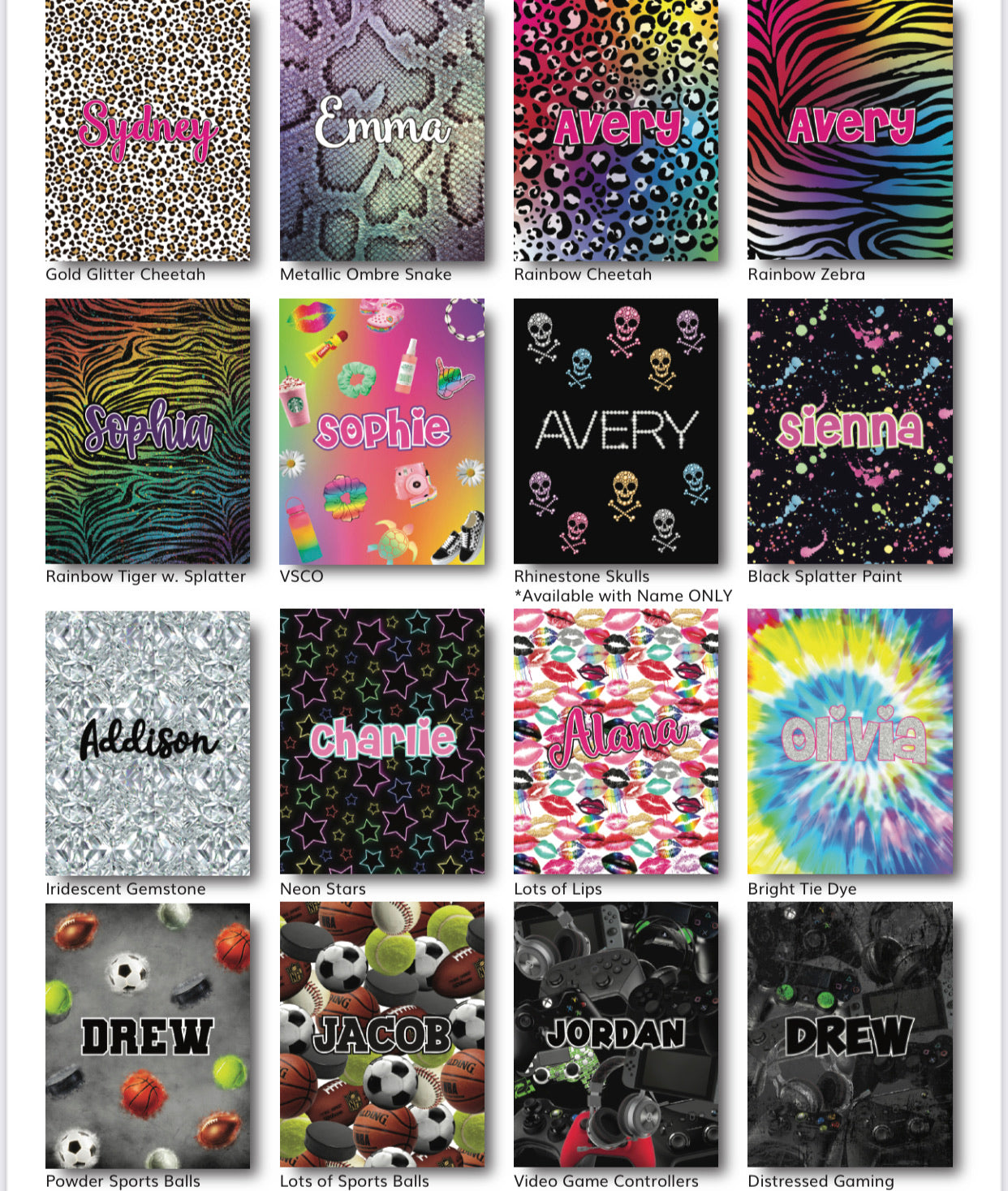 Personalized Sticker or Trading Card Books