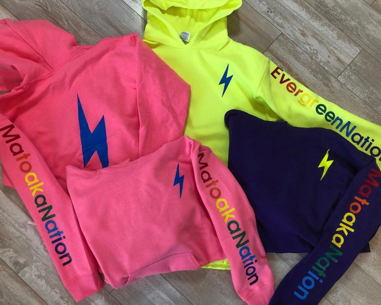 Rainbow Bolt Pullover Sweatshirt