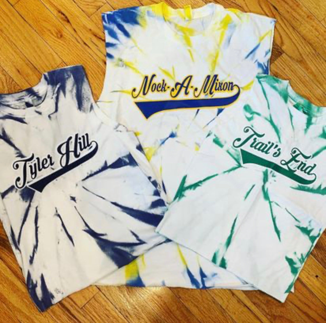Tie Dye Camp Name Tank